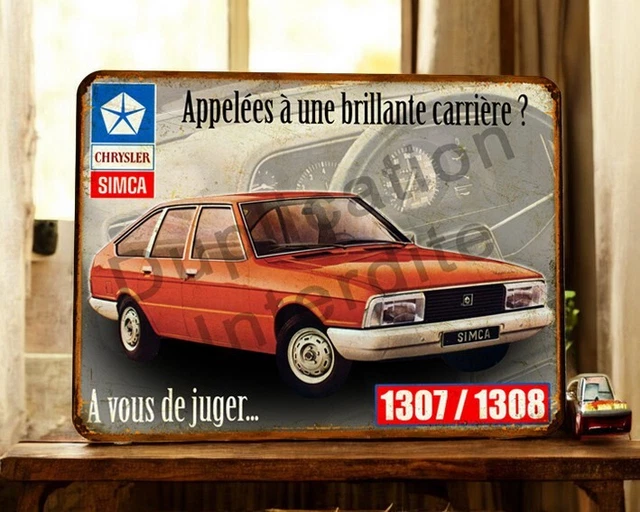 plaque métal publicitaire 15x20cm bombée en relief : OPEL MANTA