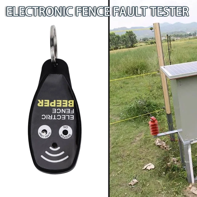 Electric Fence Beeper Fence Voltage Tester with On-Off Button and Light for L