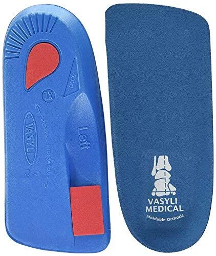 Vasyli Custom 3/4 Length Insoles Blue XX-Large Fast & Effective Pain  Customi...