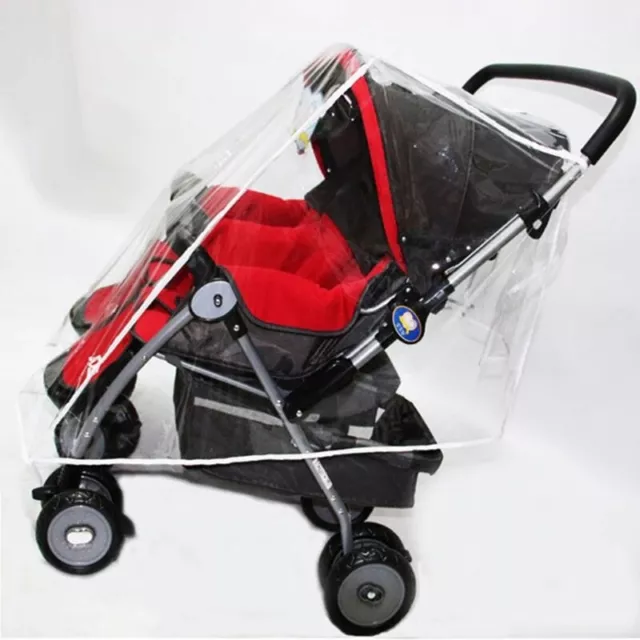 Clear Rain Cover Shield for Contours Options Elite Double Twin Baby Strollers 3