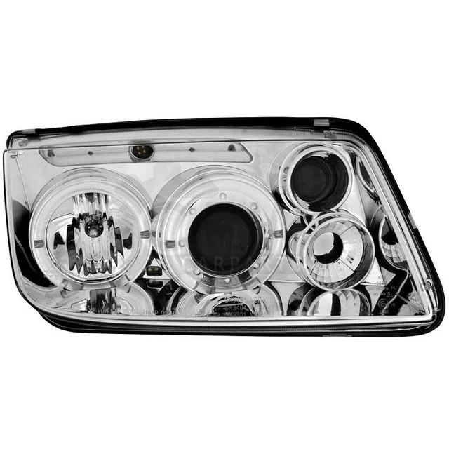 Juego De Faros Delanteros Vw Bora 09.98-05.05 Daylight Negro