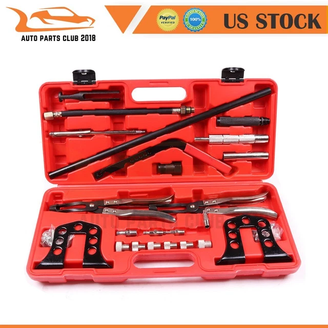 Valve Spring Compressor Installer Remover Tool OHV/OHC Overhead Tool Kit New