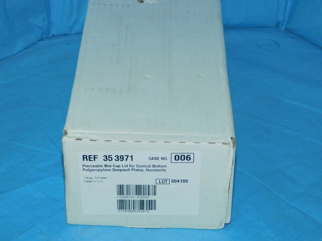 Bdfalcon 35 3971 Pierceable Mat-Cap Conical Bottom 96 Deepwell Plates Nonsterile