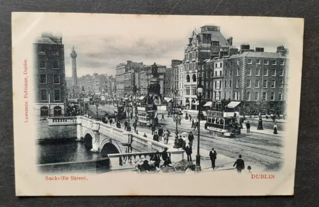 Sackville Street, Dublin - Lawrence Postcard
