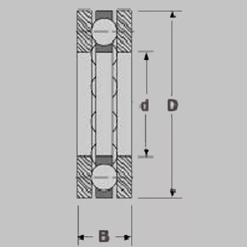 Axial Kugellager /Drucklager F5-12M 5x12x4, 5x12x4, F5-12M 5x12x4