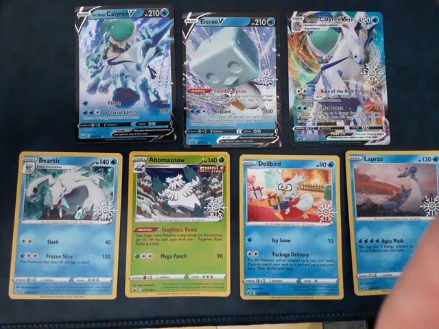 New Pokemon Holiday Advent Calendar Christmas x7 Promo Cards Snowflake Rare 2022