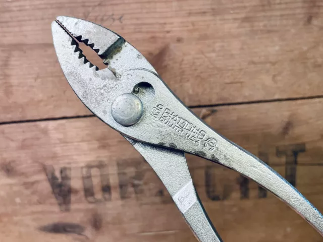 Vintage Diamond DULUTH Horseshoe USA K36 Slip Joint Pliers, 6.5 Inch