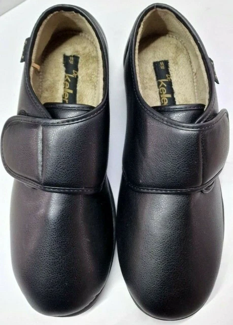 Scarpe pantofole Dr Keller Chris da uomo nere con chiusura al tocco: nere UK 11 EU 46