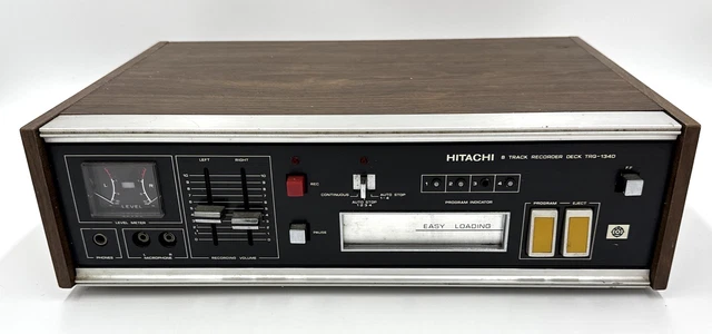Hitachi SP2812 Ambiophonic System AM FM Stereo 8 Track Player AS IS