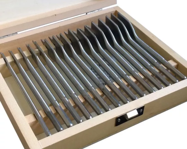 16PC WOOD DRILLING FLAT HEAD BITS 6mm-38mm HEX DRILL BIT SET WOODEN STORAGE CASE 2