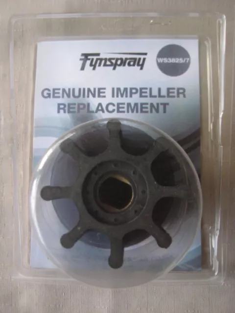 Fynspray Water Pump Impeller . Ws3825 Found On The Backing Plate Of The Pump