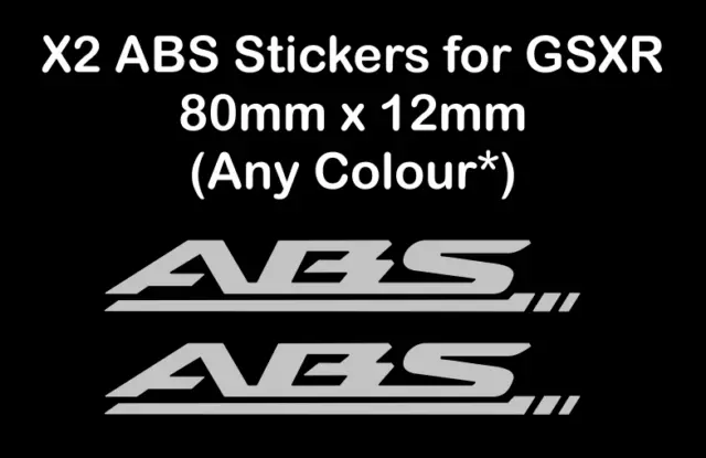 X2 ABS Decals / Stickers for GSXR