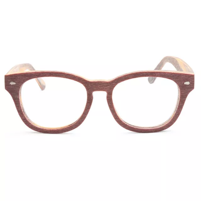 Trendy Reading Glasses +1.00 +1.50 to +6.00 Resin Lens Wood Frame Reader 2