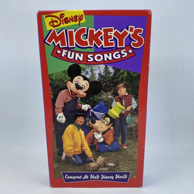 Sing along songs mickeys fun songs campout at disney world vhs new