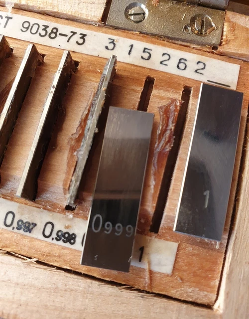 Precision Metric Gauge Block class 1 SET 10 pcs 0.991-1.000 mm.
