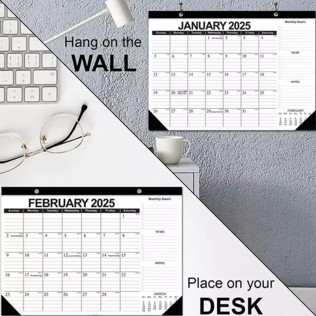 2025 DESKTOP SIMPLE Calendar From January 2025 to June Lot I9 2026 F1P0 £18.25 PicClick UK
