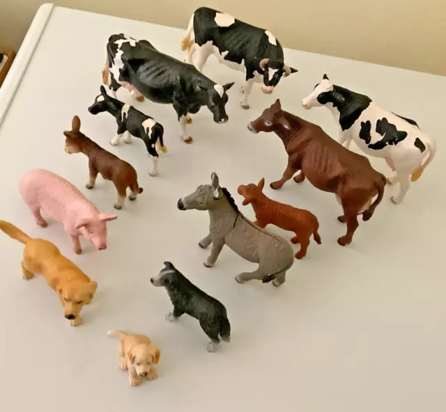 Schleich Farmyard Bundle with some Being Retired  x 12  Free UK postage