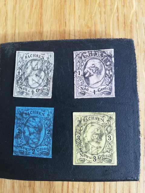 Altdeutschland Sachsen Nr 8-11 Gestempelt. KW 65€