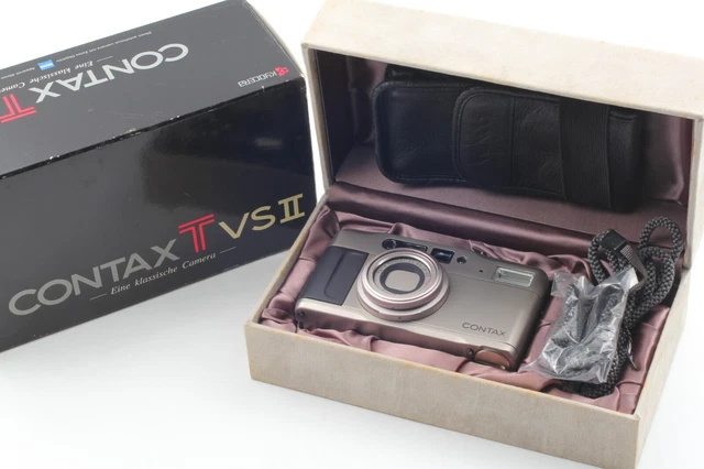 LCD Works [Near MINT in Box] Contax TVS II Point & Shoot 35mm Film Camera JAPAN