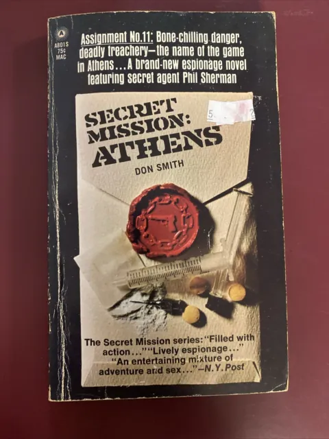 Secret Mission Athens Assignment 11 by Don Smith paperback Book