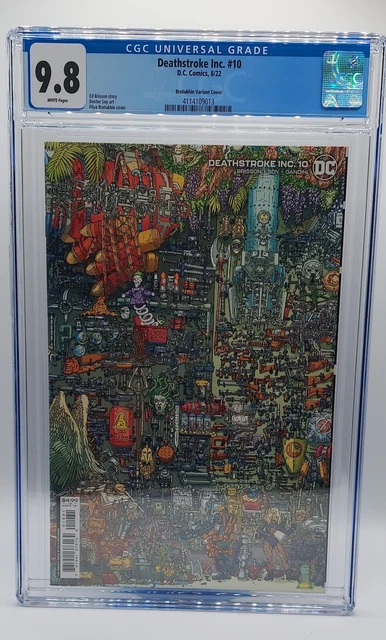 Deathstroke Inc. #10 (2022) Filya Bratukhin 1:25 Variant Cover DC Comics CGC 9.8