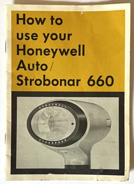 Vintage Honeywell Auto/Strobonar 660 instruction manual 1967