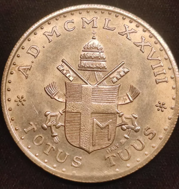 Medaille - Ioannes Paulus II -Versilbertes Nickel -Jahr 1978 In Vorzüglich #17 3