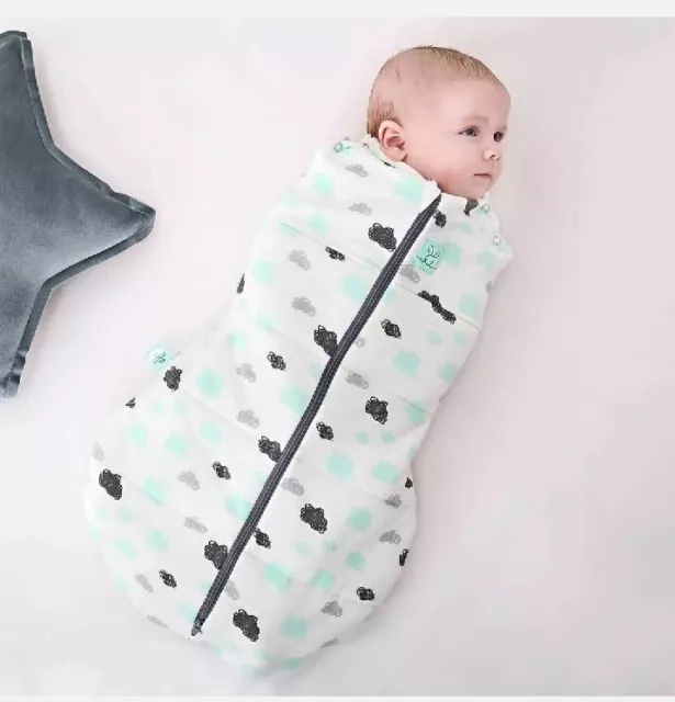 Ergo Pouch Organic Baby 0-3M Cocoon Sleeping Swaddle Bag TOG 0.2