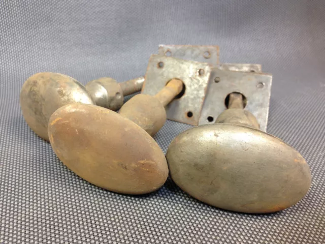 Set Of 3 Antique Handles Door Metal For Cave Garage Workshop Cabinets 4