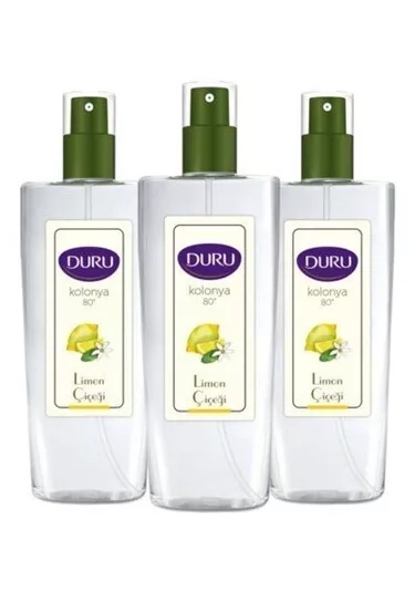 3 x 150ml DURU Turkish Natural Lemon Cologne Aftershave %80 Alcohol Spray