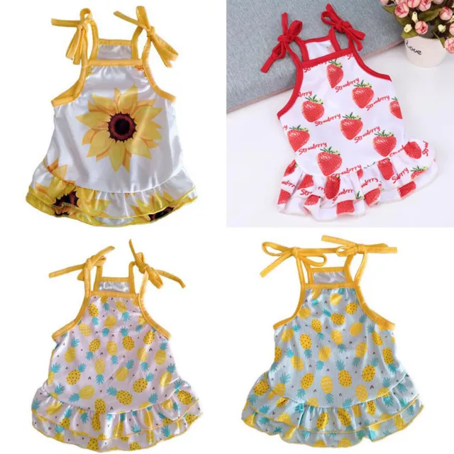 Estate Animali Vestiti Carino Frutta Motivo Cane Piccolo Abito Gatto Gonna Per -
