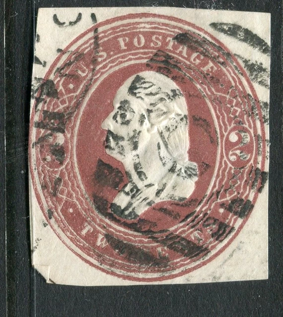 USA; 1870s-80s early classic Embossed Presidential POSTAL STATIONARY PIECE 2c.