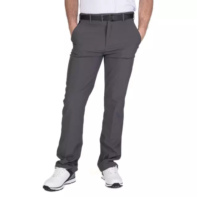 Island Green Mens Stretch Breathable Quick Dry Tapered Leg Comfort Golf Trousers