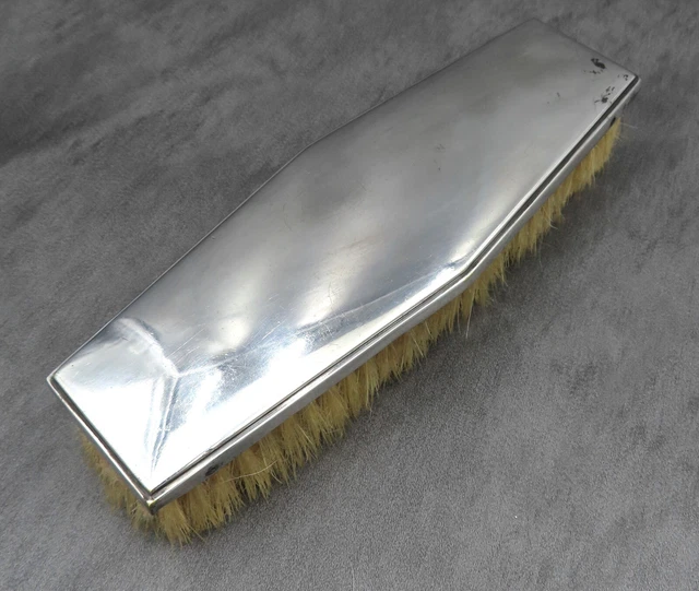 Antigüedad Christofle Bañado en Plata Cepillo Cerdas Francés Art Déco Gallia