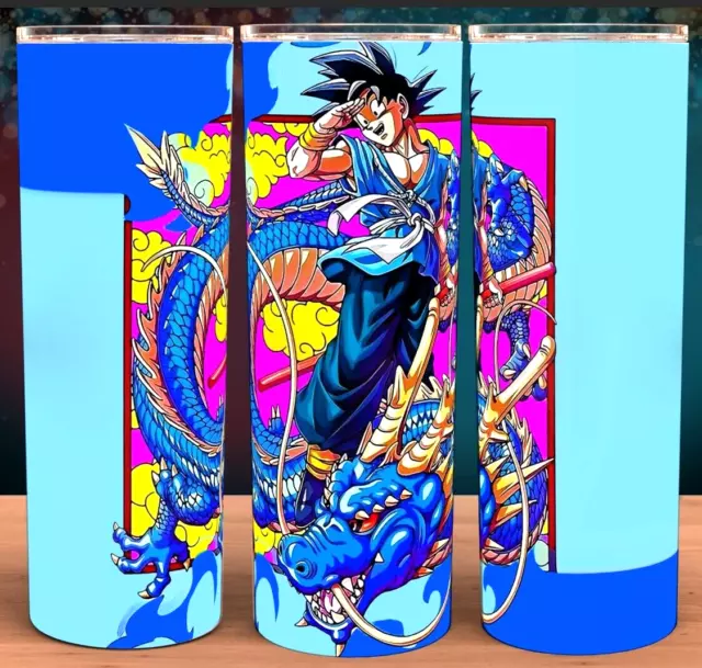 Dragon Ball Z Goku Riding a Dragon Anime Cup Mug Tumbler 20oz