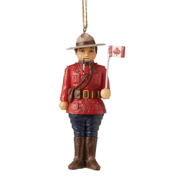 Jim Shore Canadian Mountie Nutcracker Polyresin Heartwood Creek 6007879