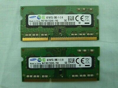 Samsung M471B5173QH0-YK0 8GB (2 x 4GB) PCL3L-12800MHz 1.2v SODIMM Portatile Memory