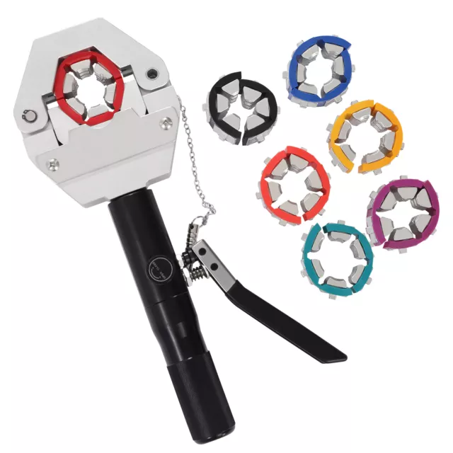 Hydraulic Hose Crimper A/C Crimping Tool With 7 Dies For Air Condition Repaire