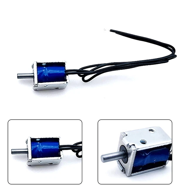 Kleiner Elektromagnet Rahmen Feder magnet Typ Stosstyp Pull Typ 5V/12V Solenoid