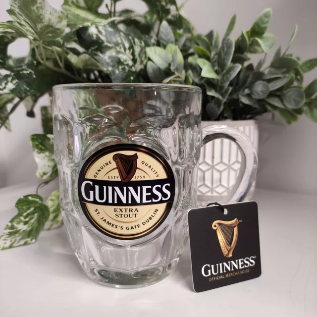 Guinness Hobnail Tankard - Cream Badge