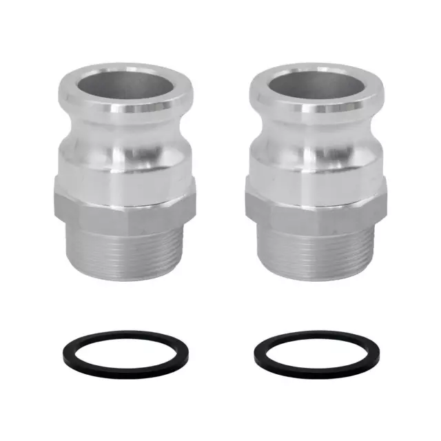 2 PCS Aluminum Global Type F Cam Groove Hose Fitting 2 Aluminum Camlock Fitting