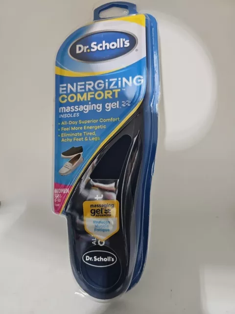 Dr. Scholls energizing comfort, massaging gel insoles women’s size 6–10