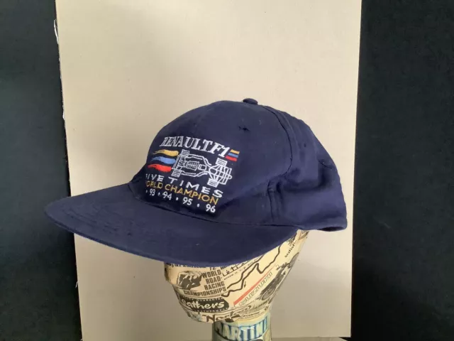 Cappello da sole Renault F1 1996 5x campioni del mondo di baseball camionisti anni '90