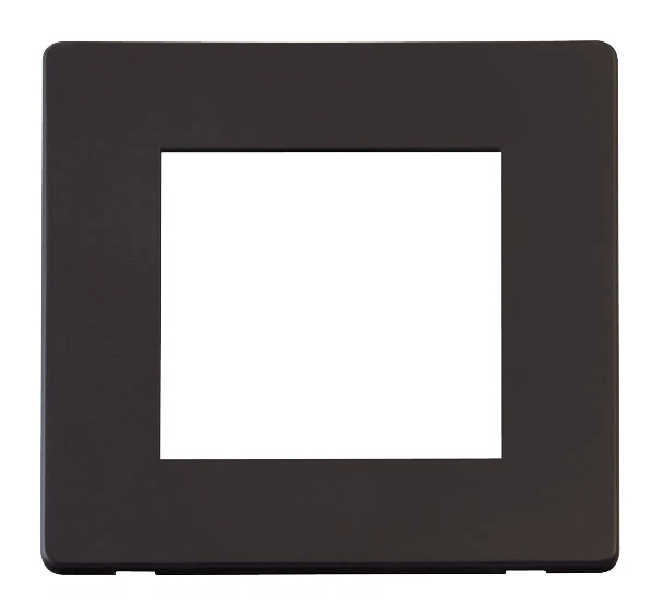 CLICK SCOLMORE DEFINITY, SCP311BK, Cover Plate 1G Twin Media Module ...