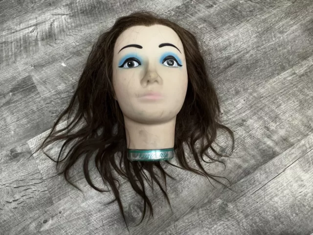 Vtg Miss Suzie-Kin K-600 Cosmetology Mannequin Head Short Human