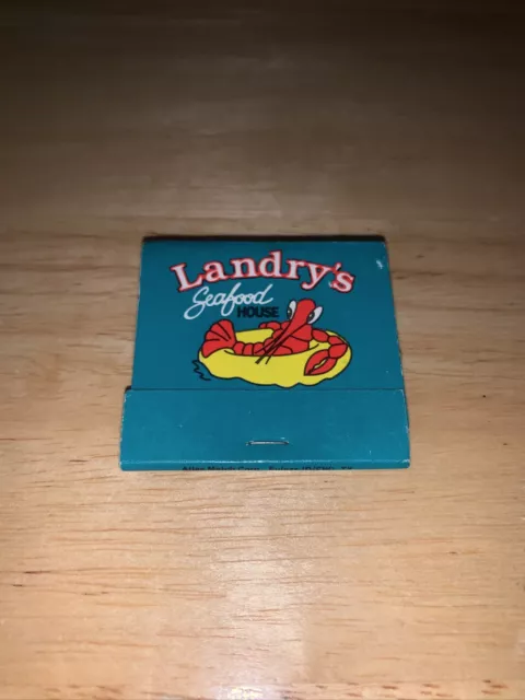 Animal Lobster Matchbook Matchcover: Landry's Seafood House