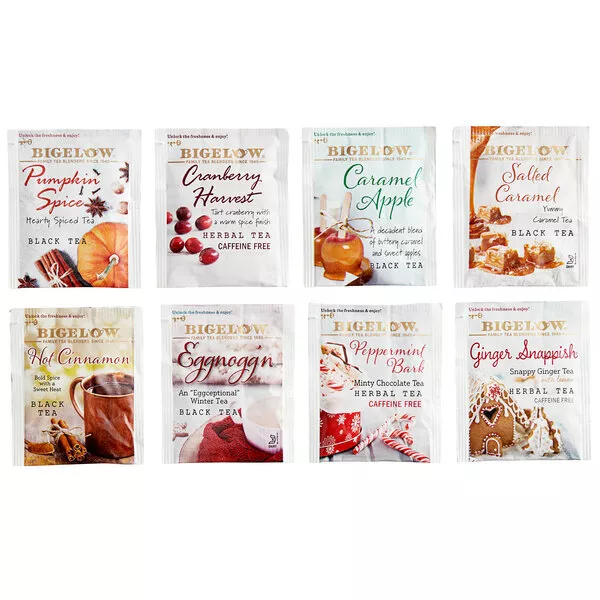 Bigelow Seasonal Tea Bag Variety Tray Pack - 64/Box 3