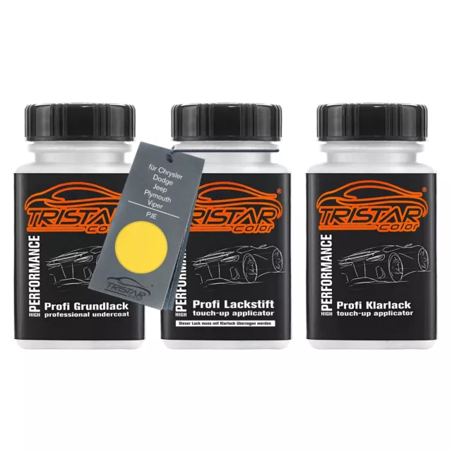 Autolack Lackstifte für Chrysler Dodge Jeep Viper PJE Dandelion Yellow 3 x 50ml