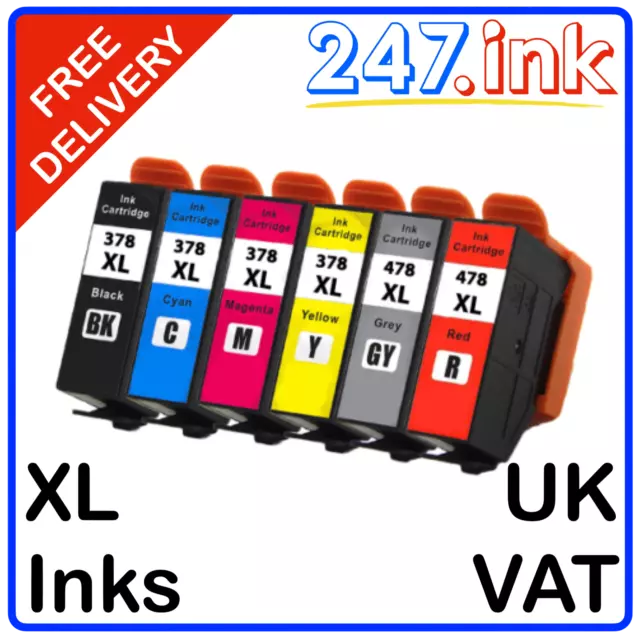 378XL & 478XL Ink Cartridges For Epson XP15000 LOT non-oem
