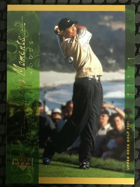 2001 Upper Deck Defining Moments - Tiger Woods - Rookie - Golf PGA Tour - #124